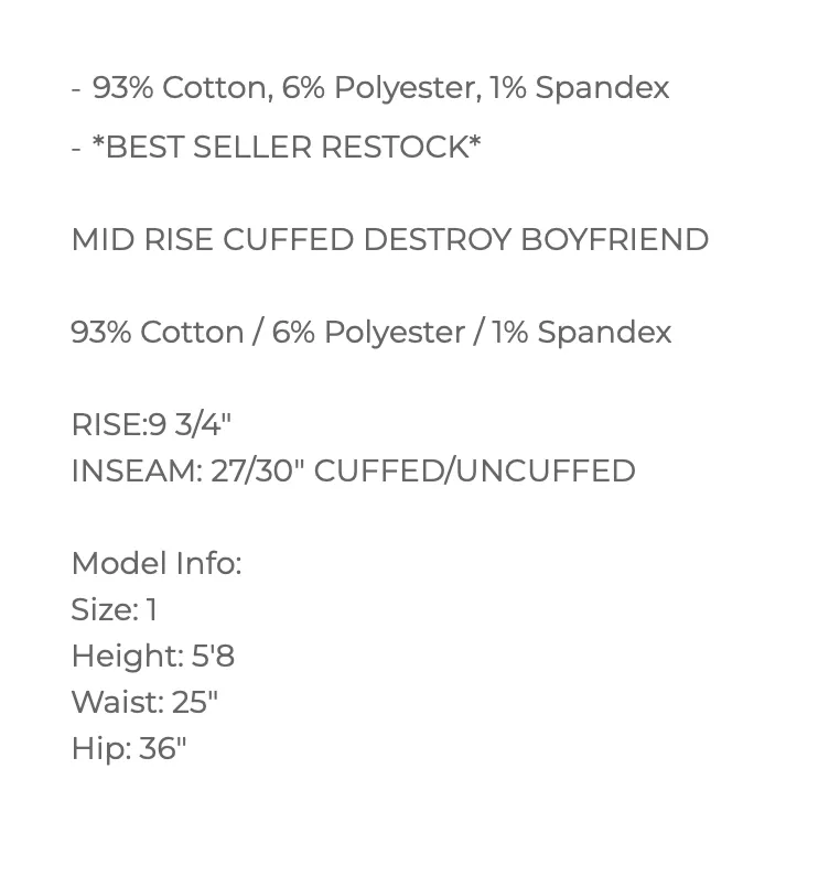 The BEST Boyfriend Judy Blue (restock) - BBJB