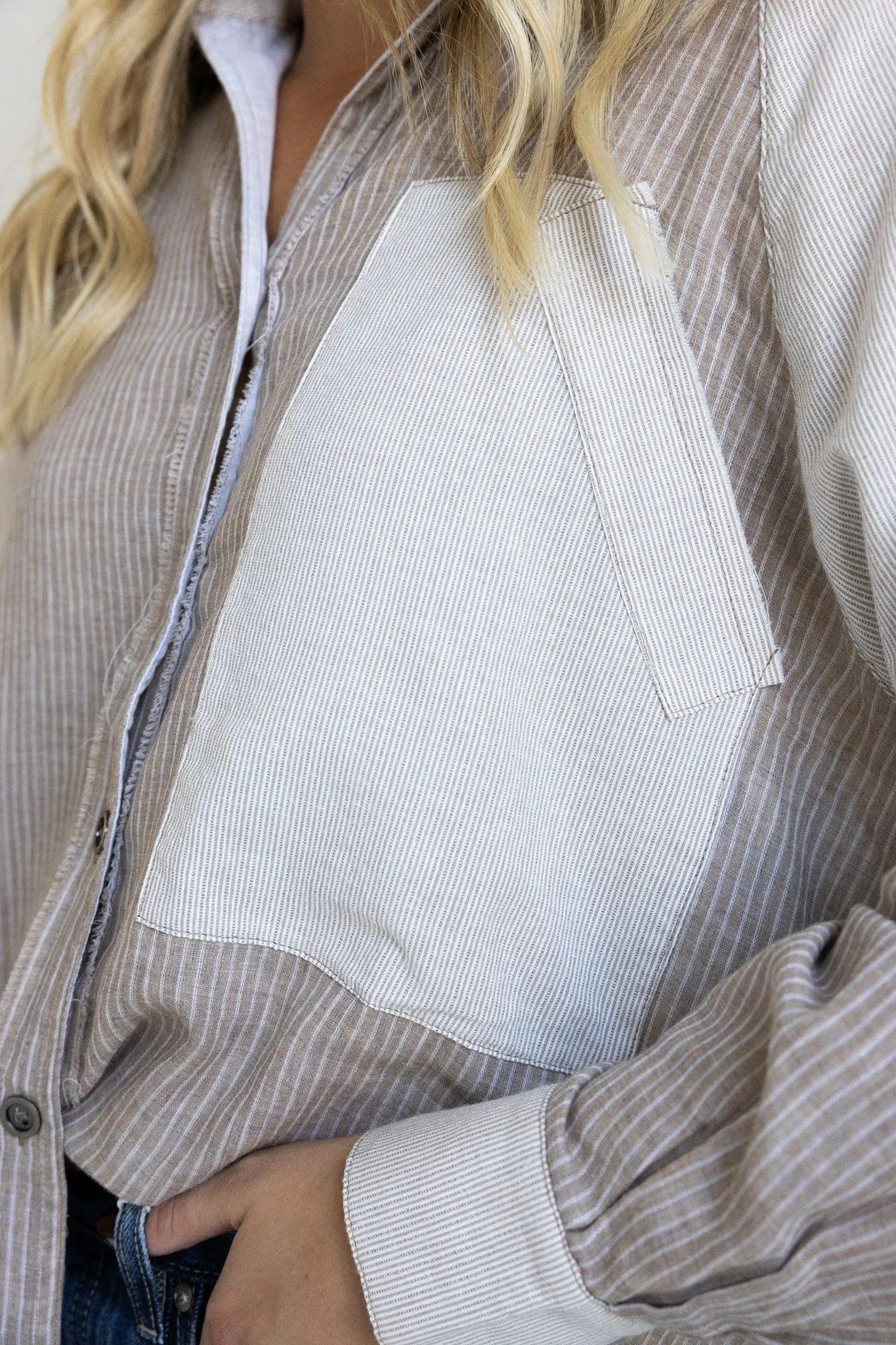 The Lila Patchwork Shirt- Final Sale