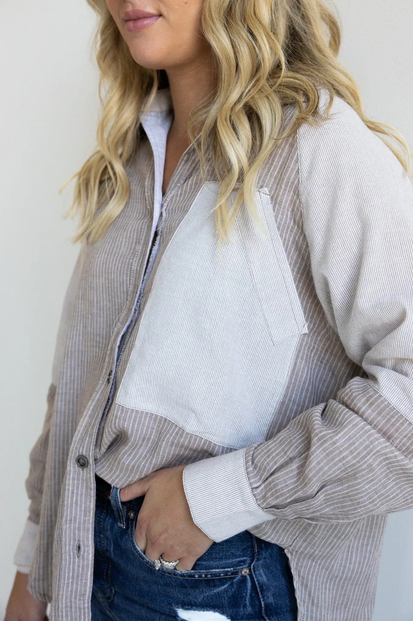 The Lila Patchwork Shirt- Final Sale