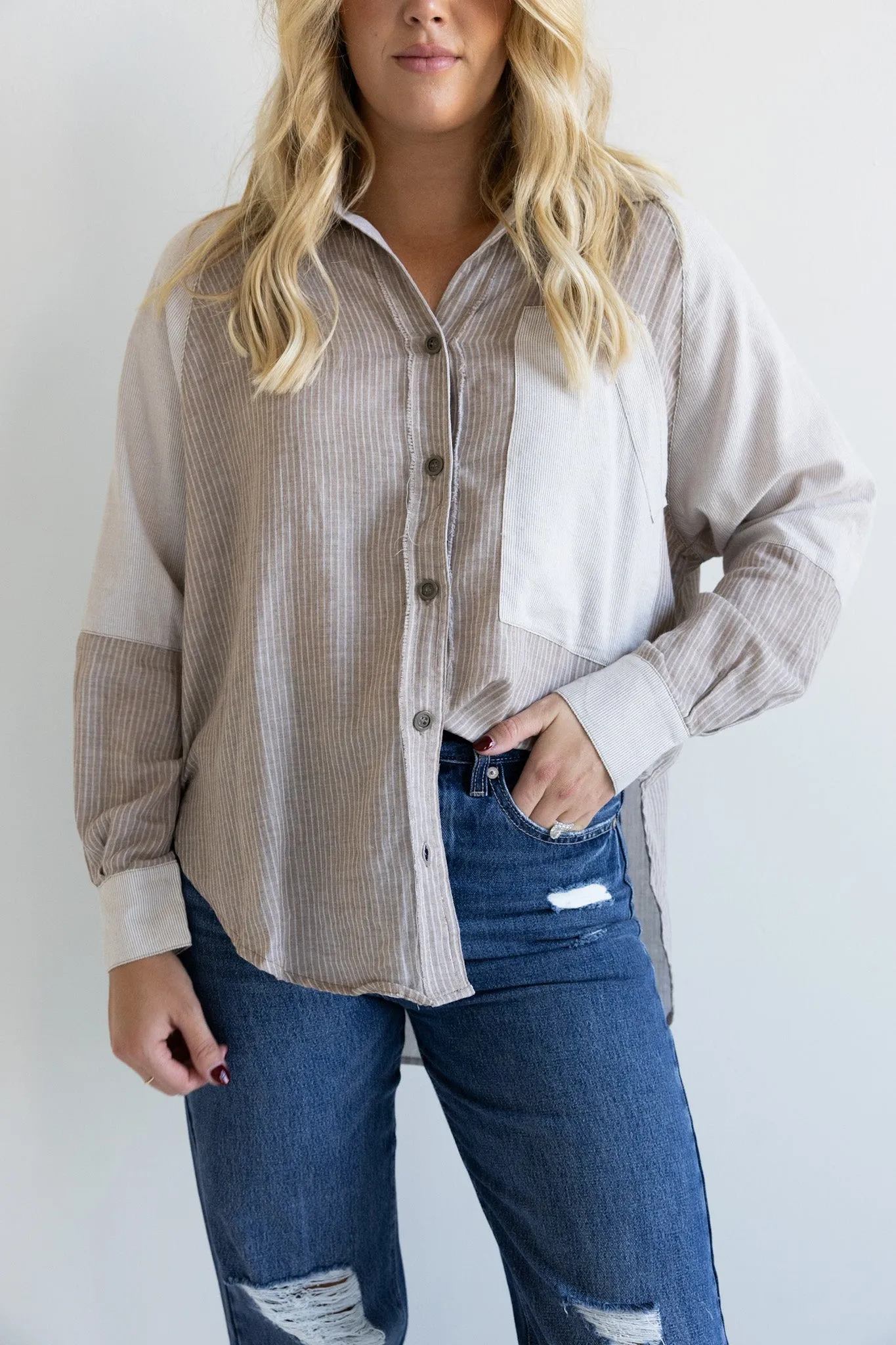The Lila Patchwork Shirt- Final Sale