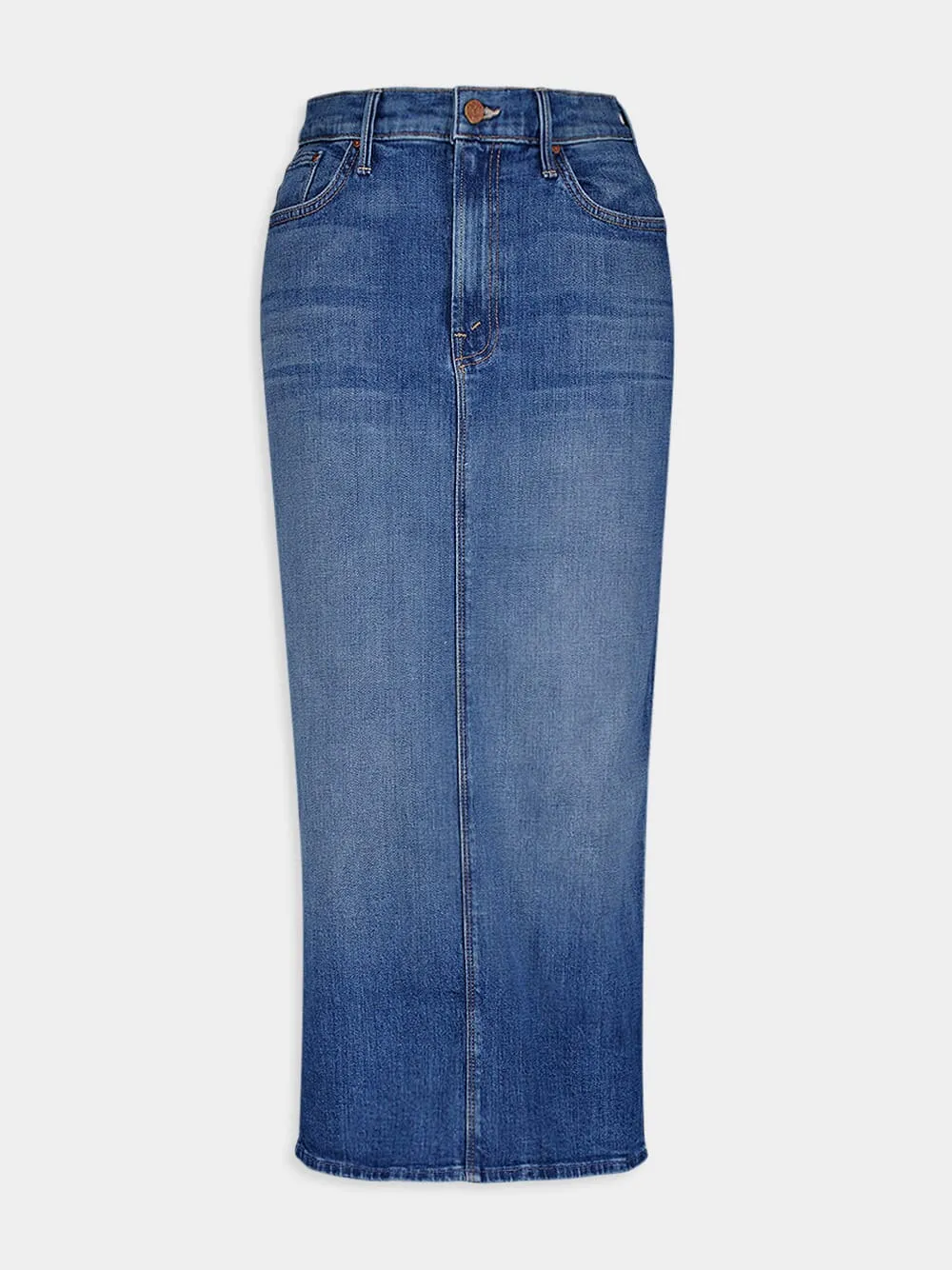 The Pencil Pusher Denim Midi Skirt