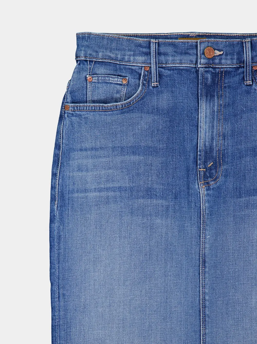 The Pencil Pusher Denim Midi Skirt