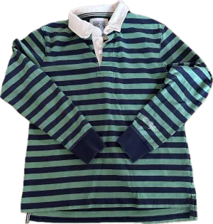The Perfect Vintage Green and Navy Rugby Shirt