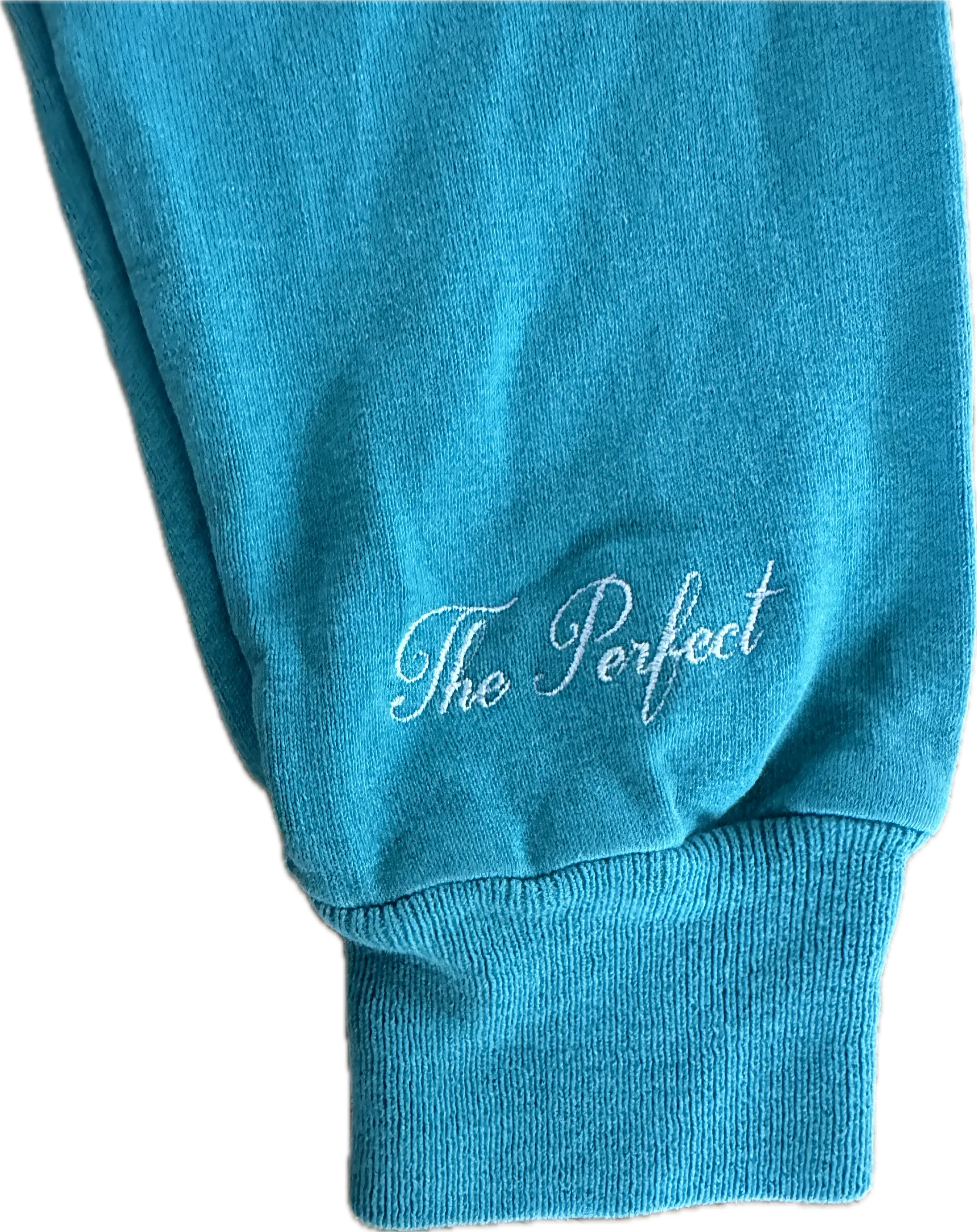 The Perfect Vintage Teal and Cobalt Rugby Shirt