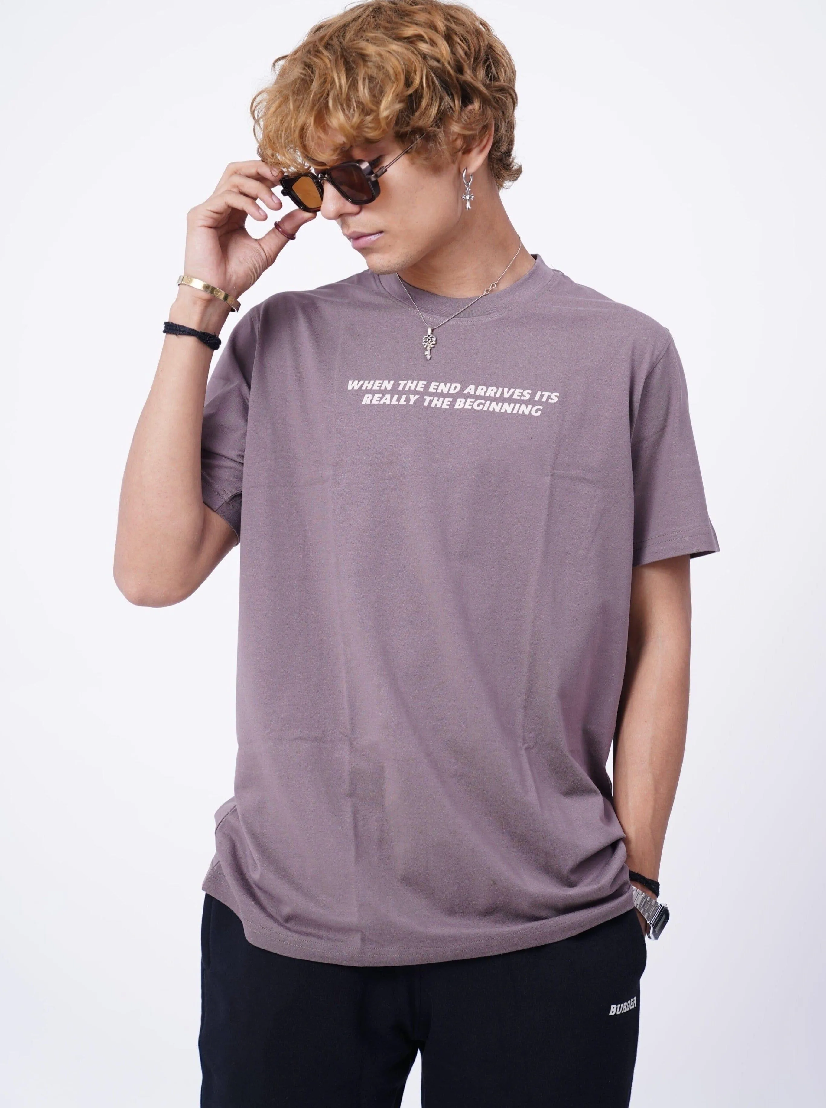 The Travis Scott : Dystopia: Burger Bae Oversized Tee For Men