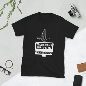 Thunderbird Drive-In Black Short-Sleeve Unisex T-Shirt