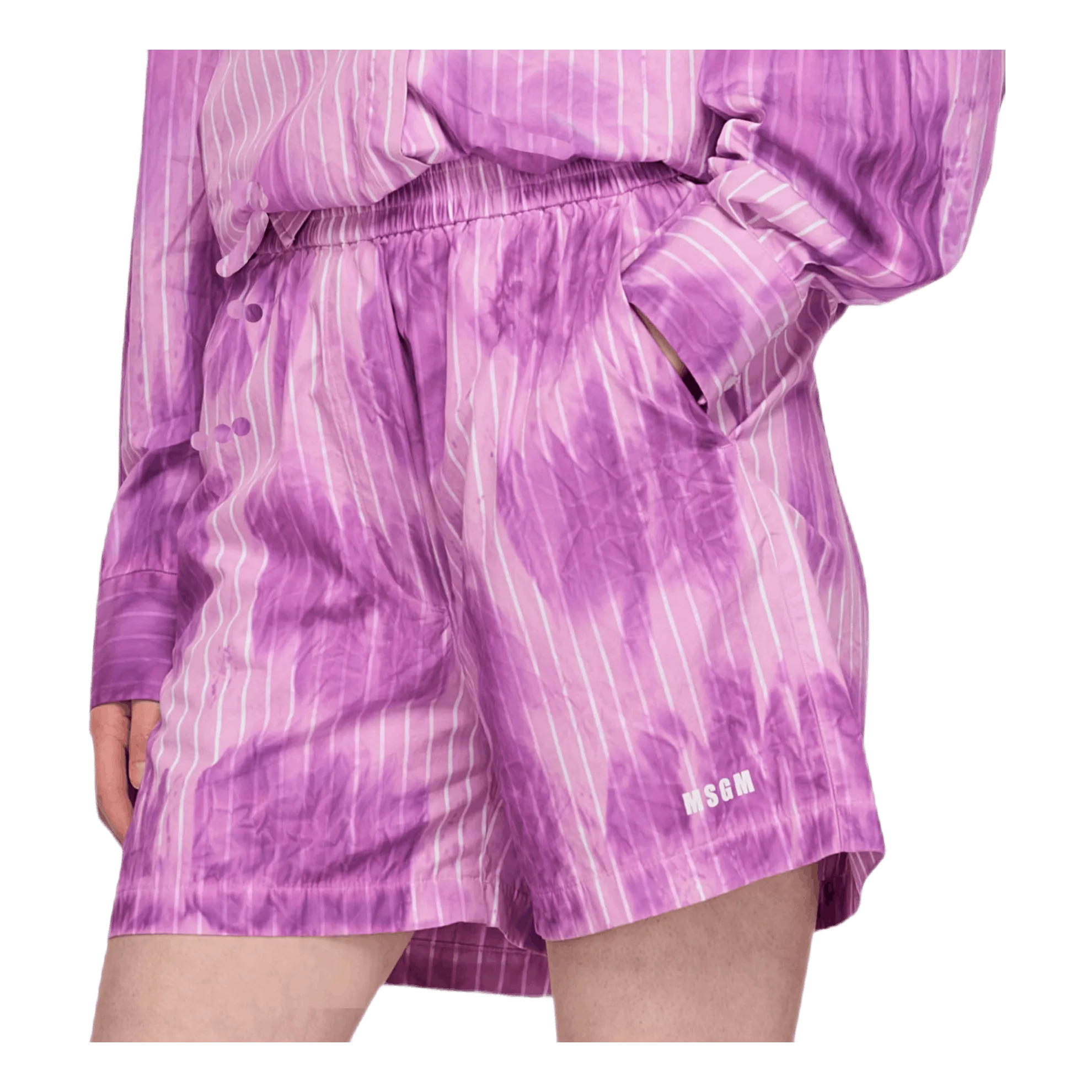 Tie Dye Loose Shorts Pink