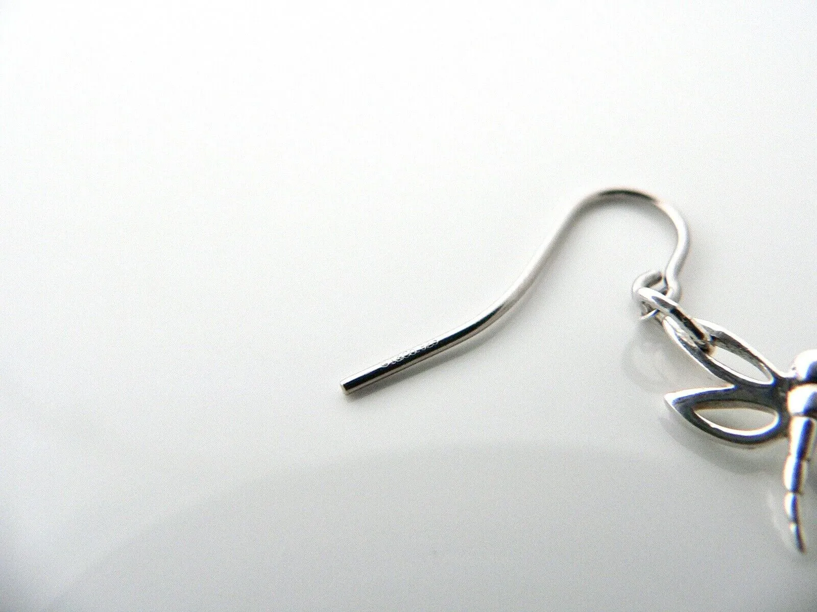 Tiffany & Co Silver Dragonfly Dangling Dangle Earrings Nature Lover Gift Pouch