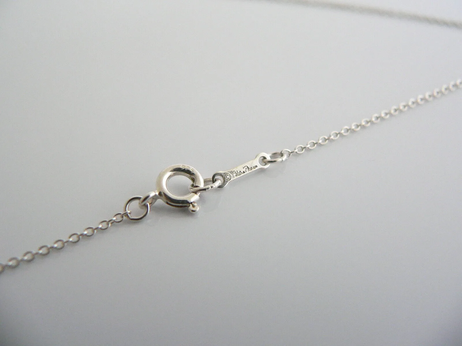 Tiffany & Co Silver Heart Necklace Medallion Pendant Charm 18 Inch Love Gift Art