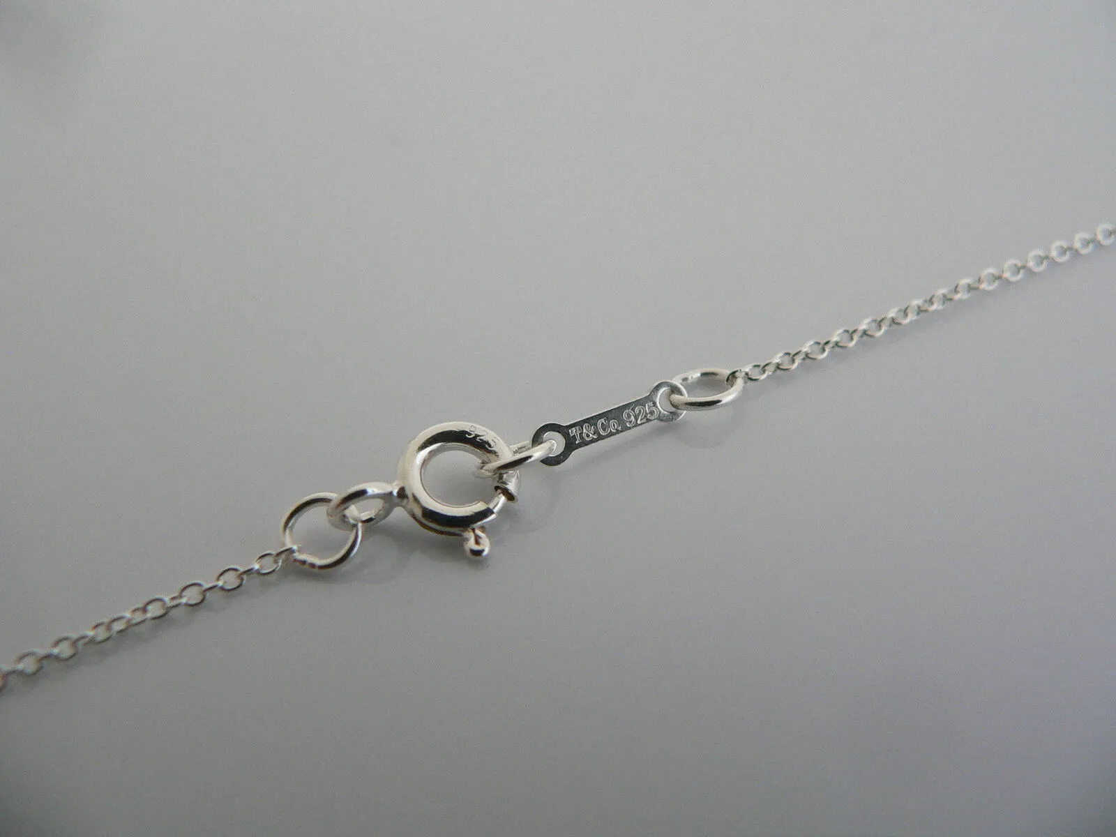 Tiffany & Co Silver Picasso Heart Circle Necklace Pendant Gift Love Loving
