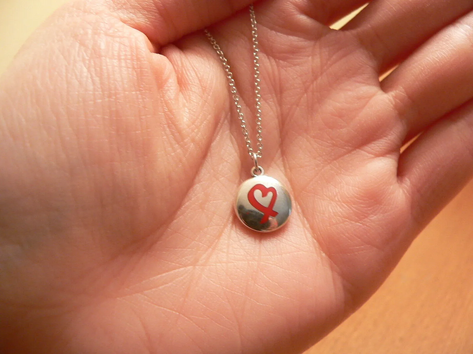 Tiffany & Co Silver Picasso Heart Circle Necklace Pendant Gift Love Loving