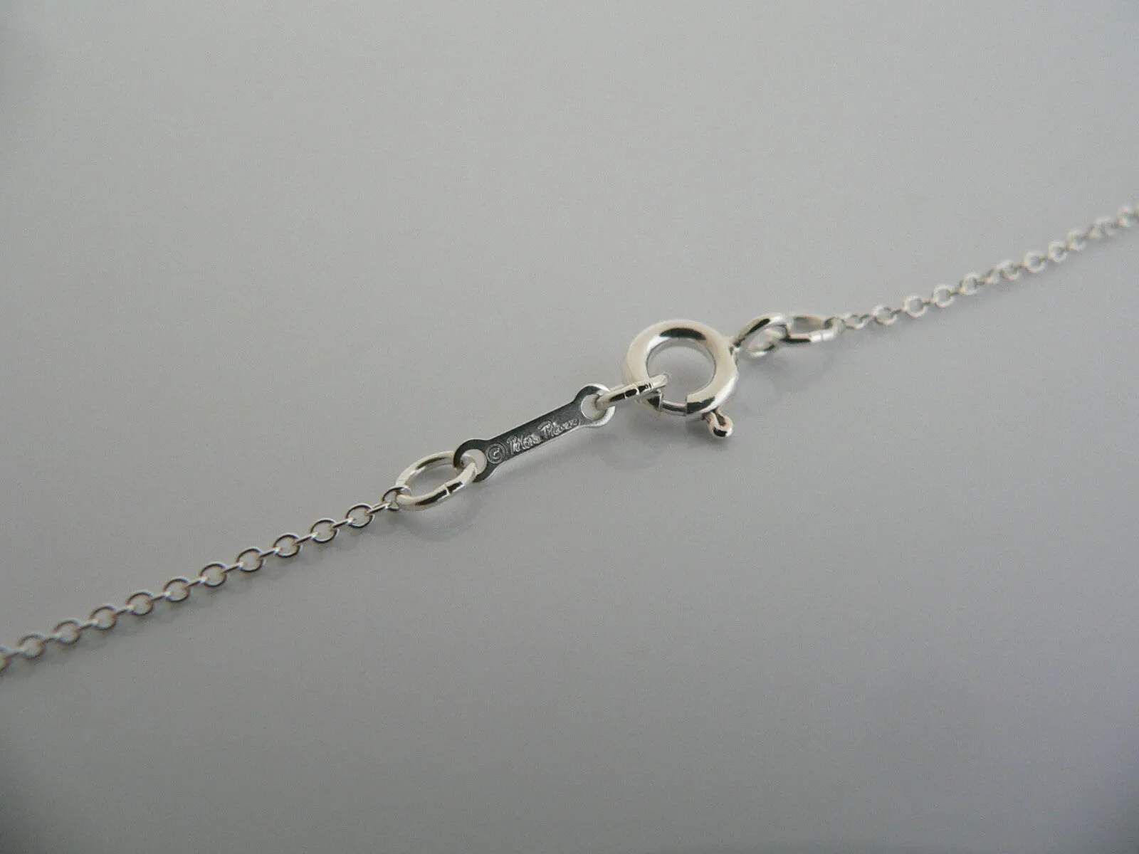 Tiffany & Co Silver Picasso Heart Circle Necklace Pendant Gift Love Loving