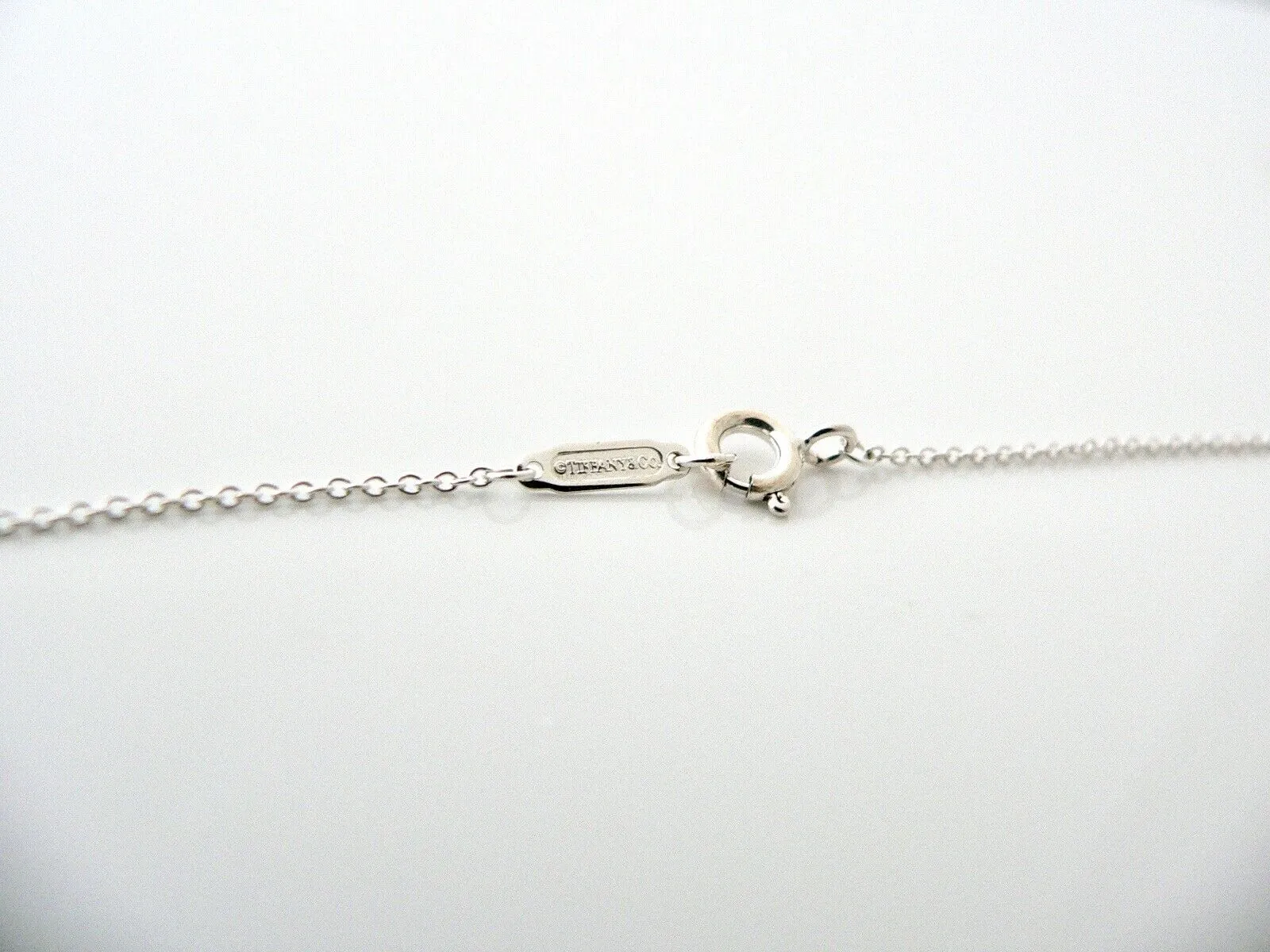 Tiffany & Co Silver Round Locks Necklace Pendant Charm Chain Gift Pouch Love