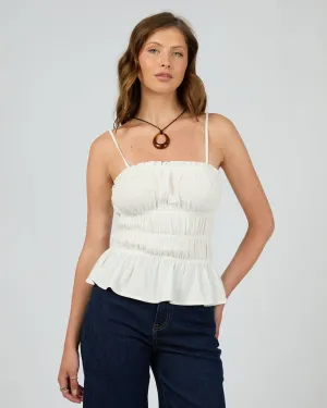 Toledo Top Vintage White