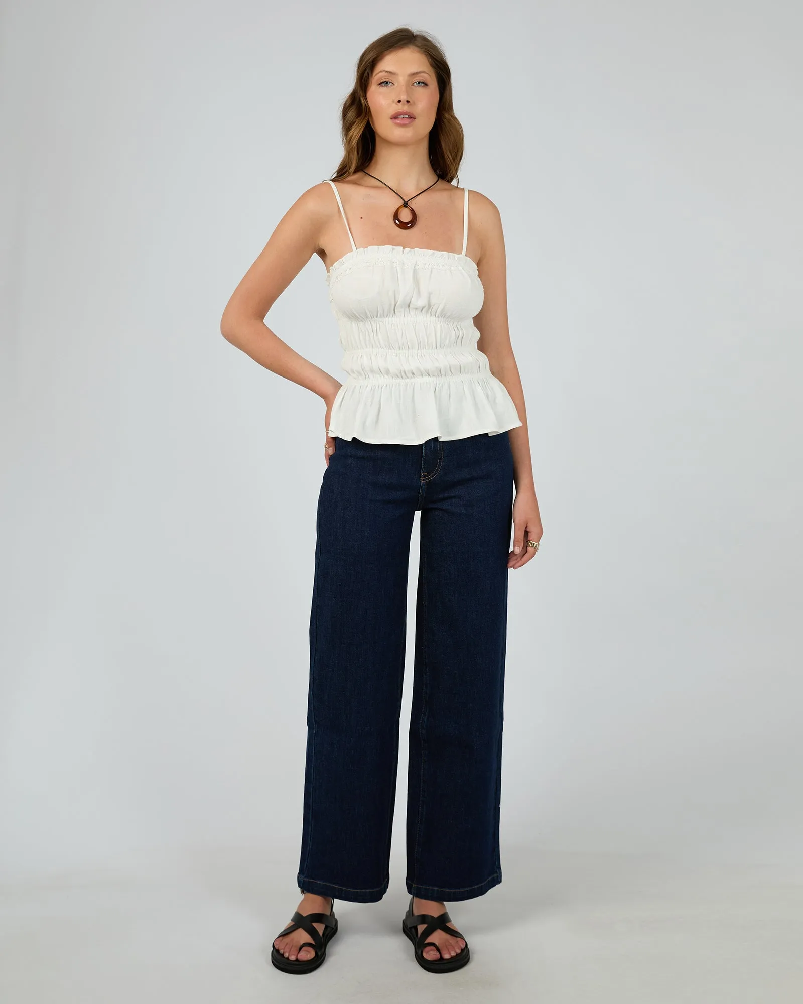 Toledo Top Vintage White