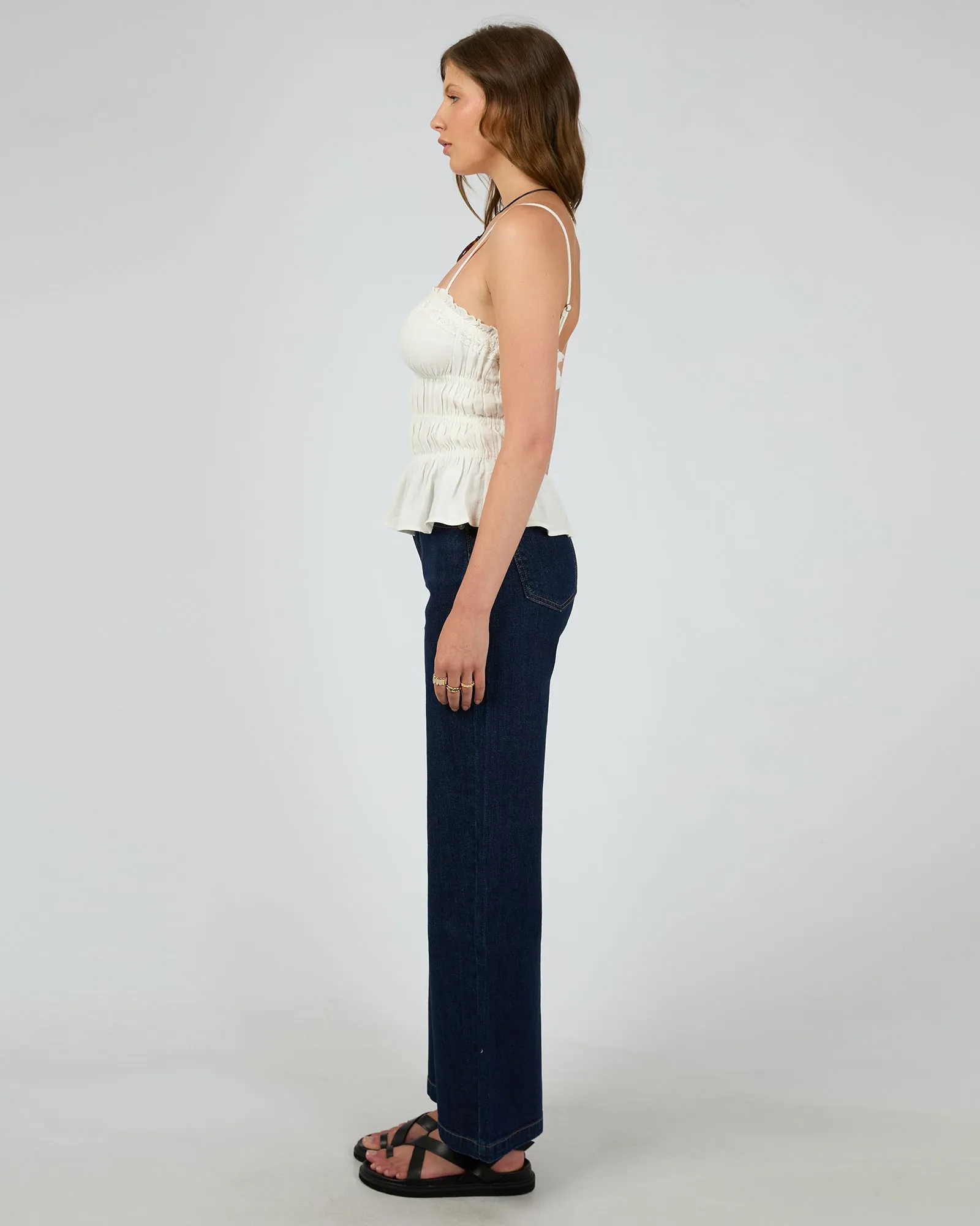 Toledo Top Vintage White