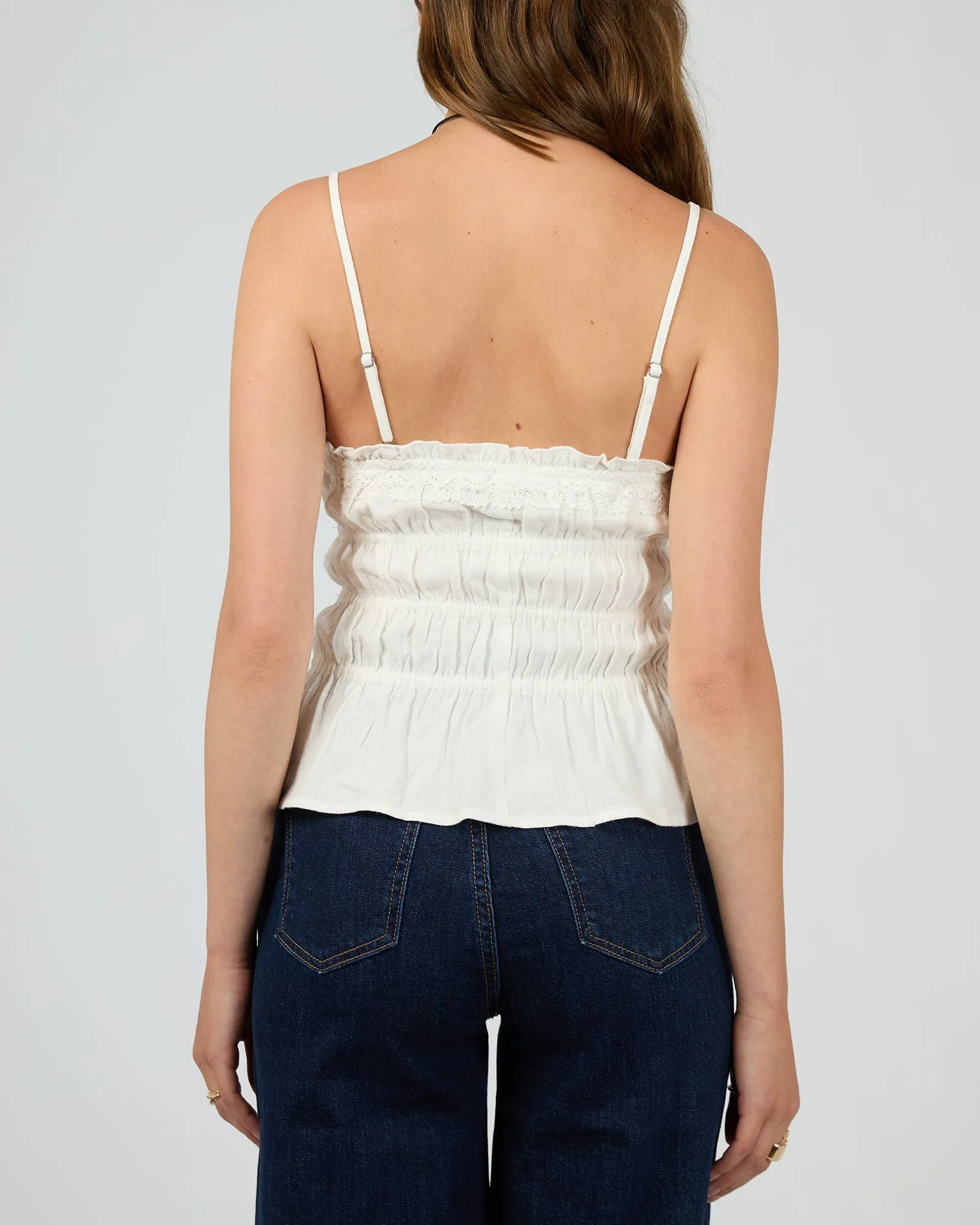 Toledo Top Vintage White