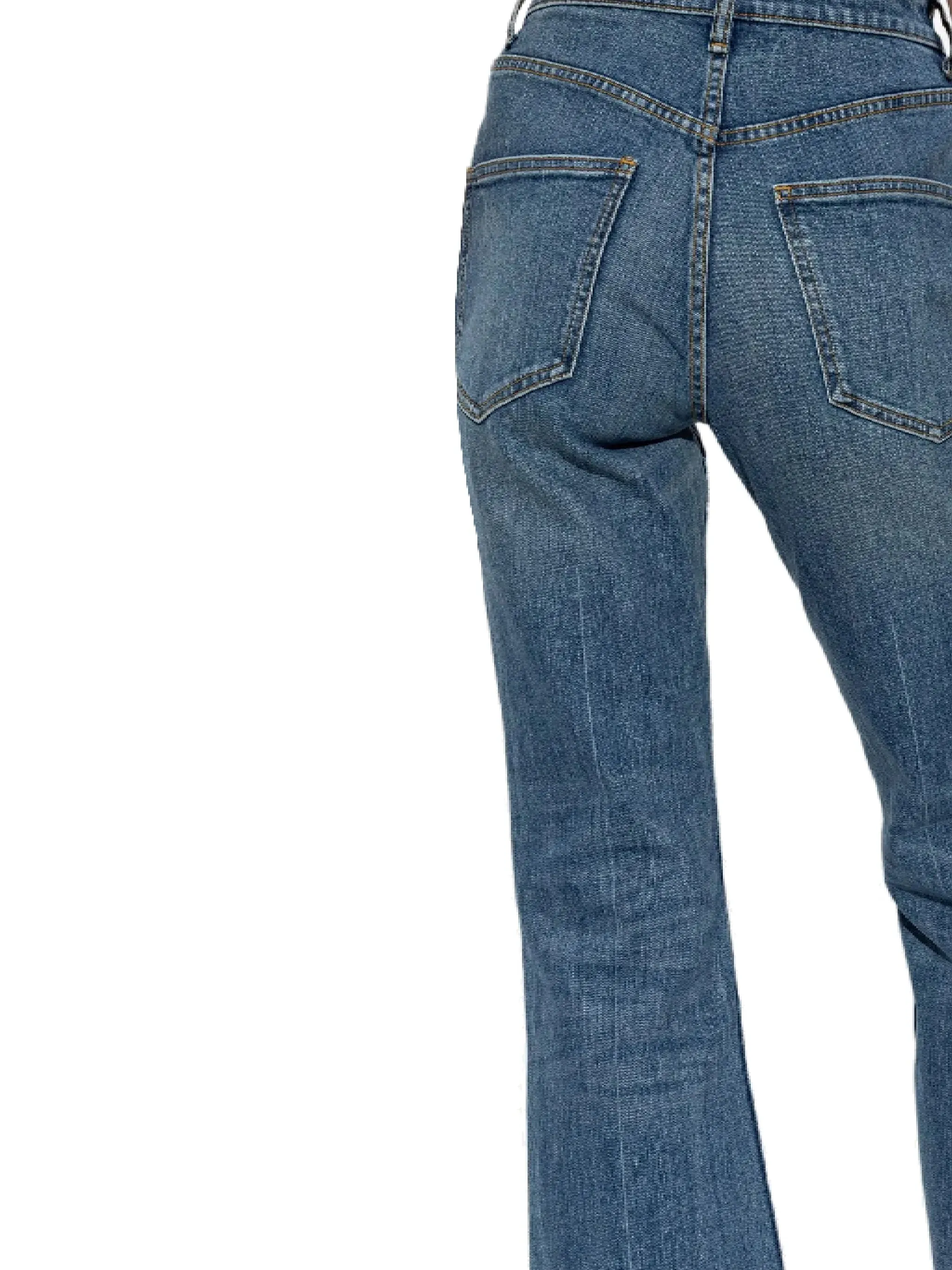 Tory Burch Slim Vintage Indigo Jeans