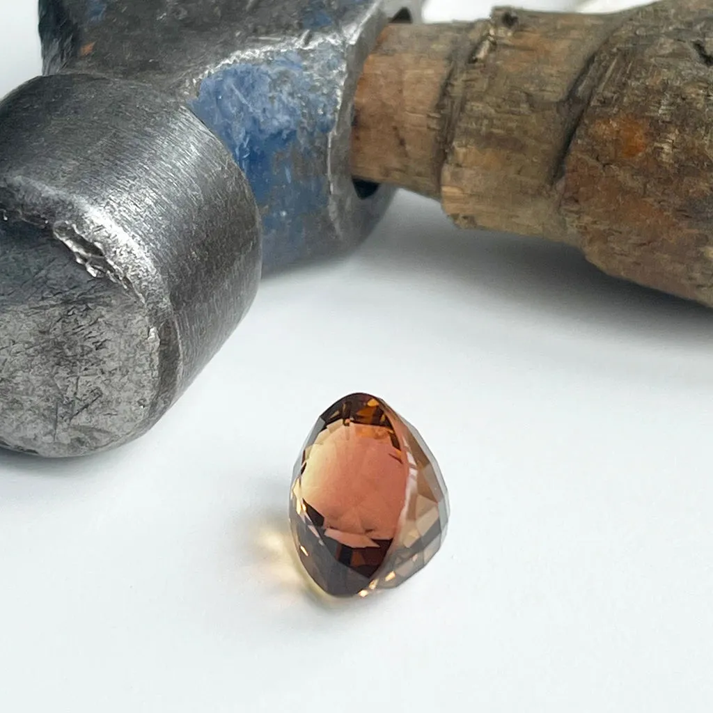 Tourmaline - Orange Oval Cut - 5.82ct