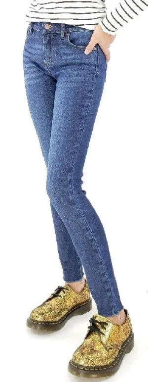 Tractr Diane Mid Rise Lurex Skinny Jean (7-14)