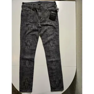 True Religion Abbey Skinny Jean Kewa Cross Gray Sz 30 Made in USA