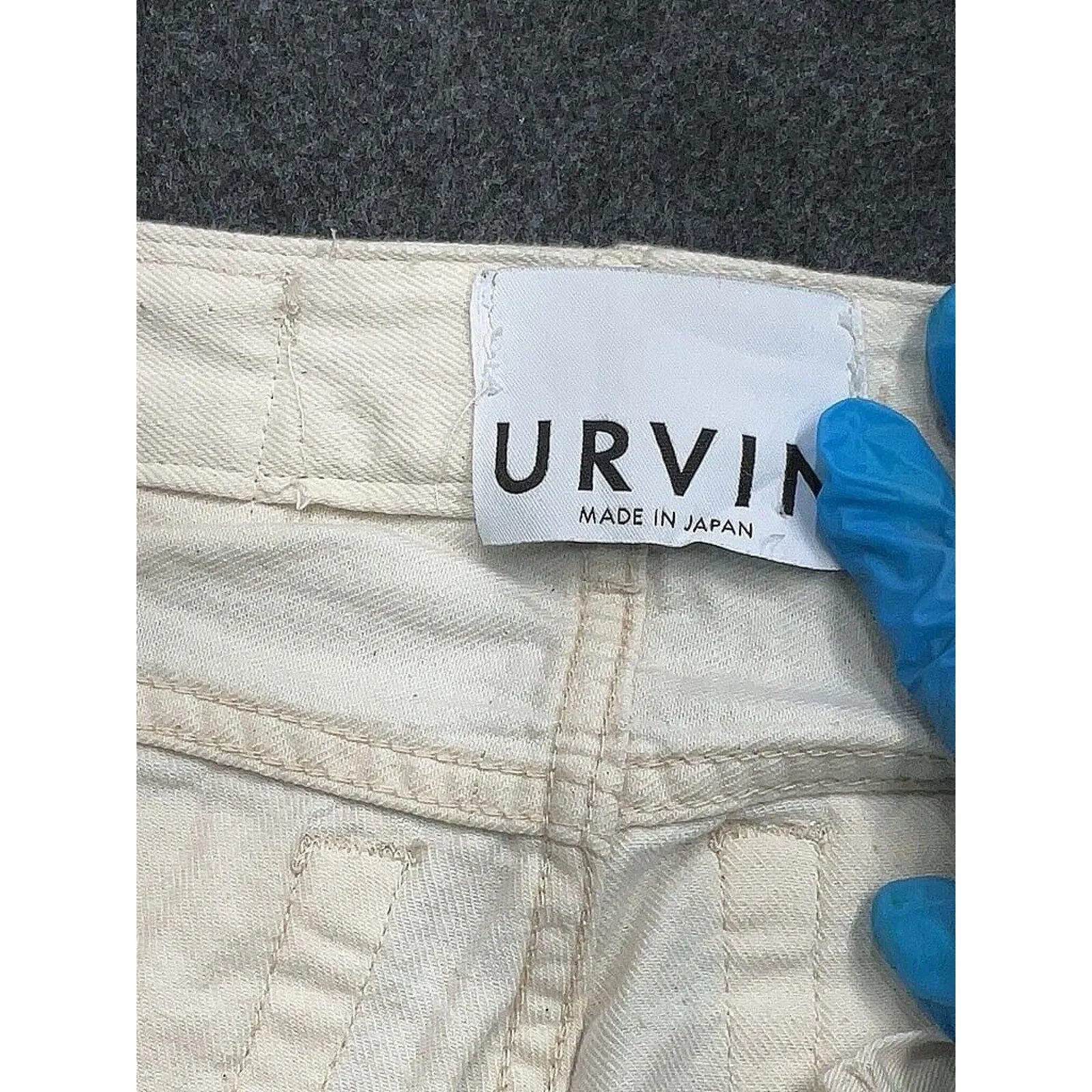 Urvin Women's Japan Cream White Wide Leg Jeans, 26x27 - High-Quality, Elegant Fit