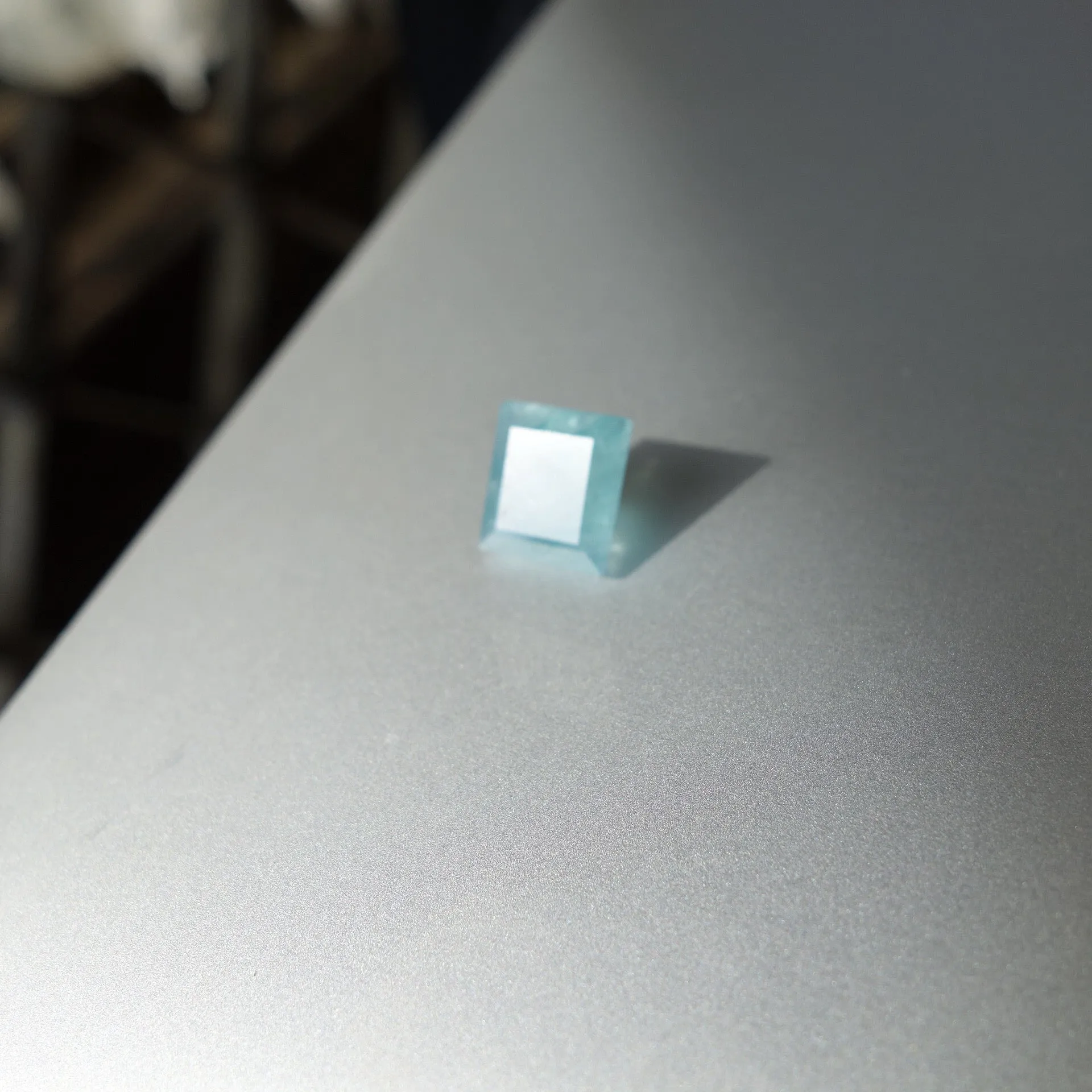 USE 6.40 ct. Grandidierite, Translucent Blue Green, Faceted, Rare