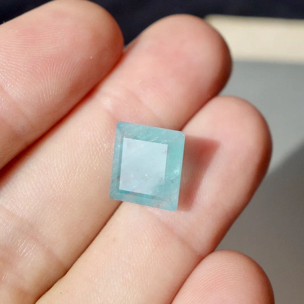 USE 6.40 ct. Grandidierite, Translucent Blue Green, Faceted, Rare