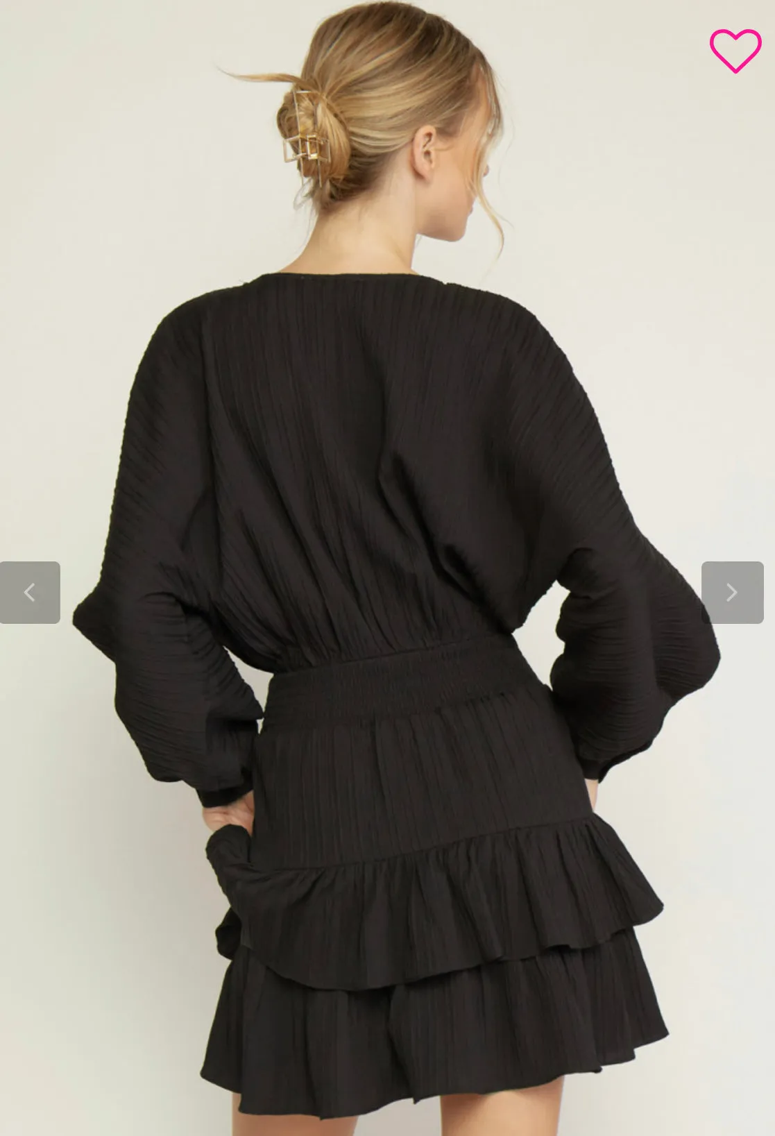 V-Neck Smocked Dress