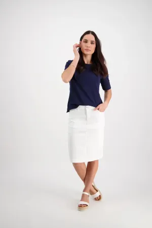 Vassalli Classic Skirt White