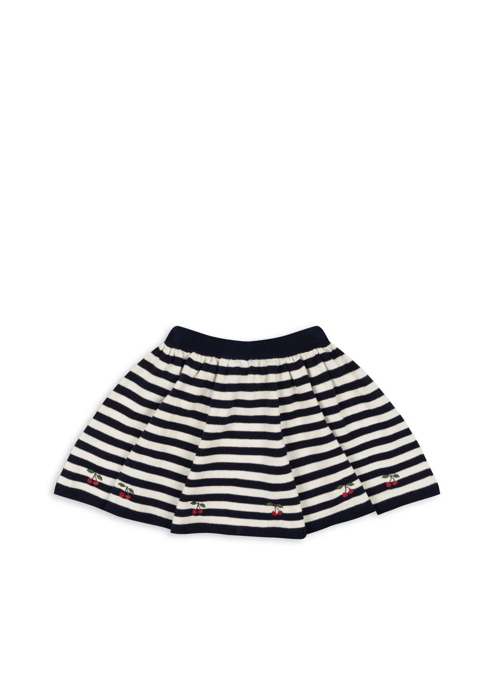 VENTON KNIT SKIRT GOTS - NAVY STRIPE