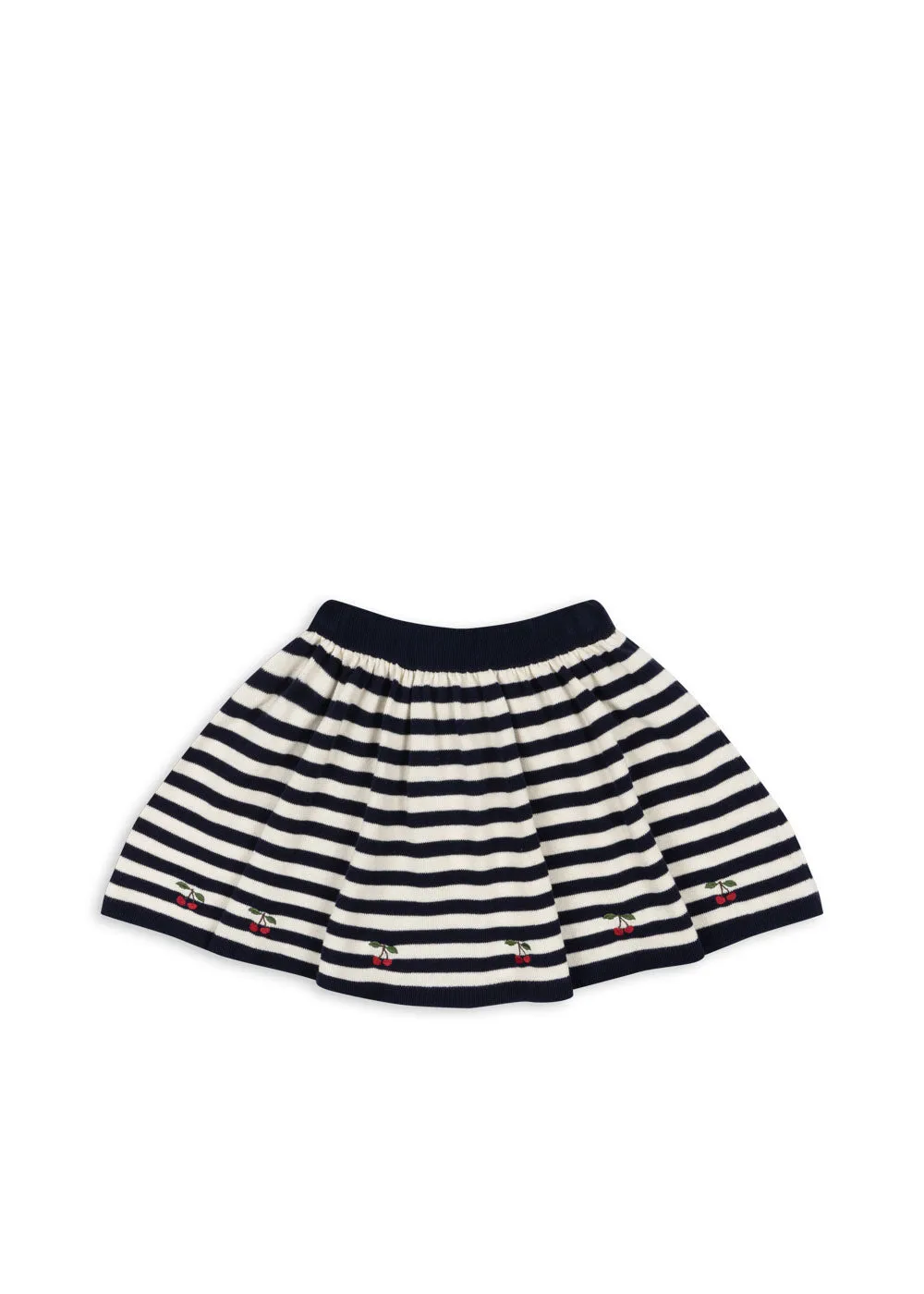 VENTON KNIT SKIRT GOTS - NAVY STRIPE