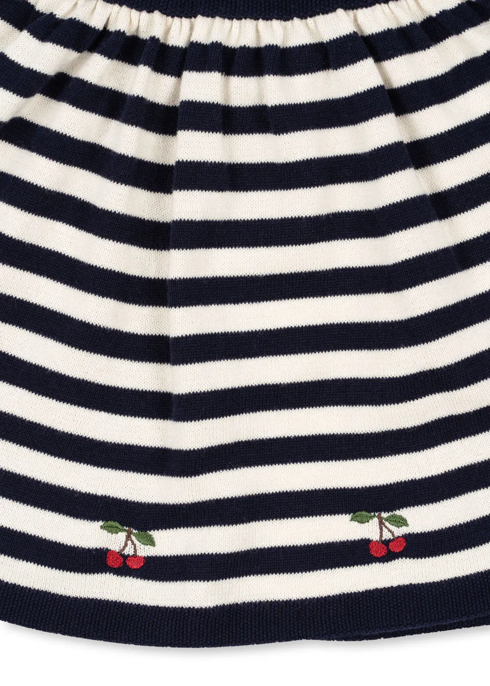 VENTON KNIT SKIRT GOTS - NAVY STRIPE