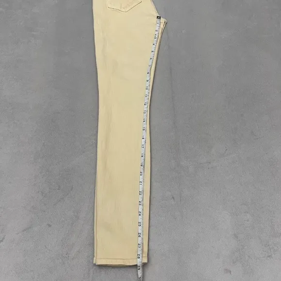 Veronica Beard Skinny Jeans Women Maera Extra High-Rise Mustard Yellow Sz 25/0