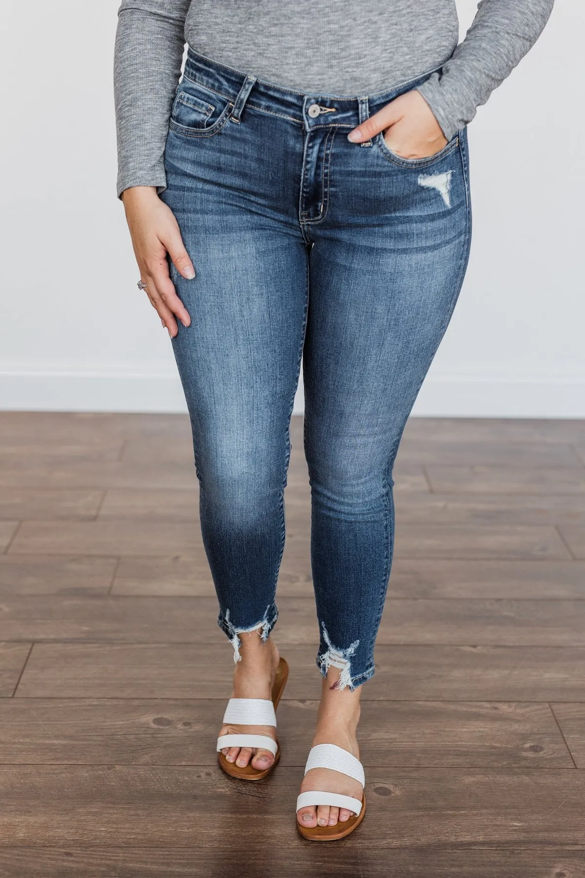 Vervet Mid-Rise Skinny Jeans- Blaire Wash