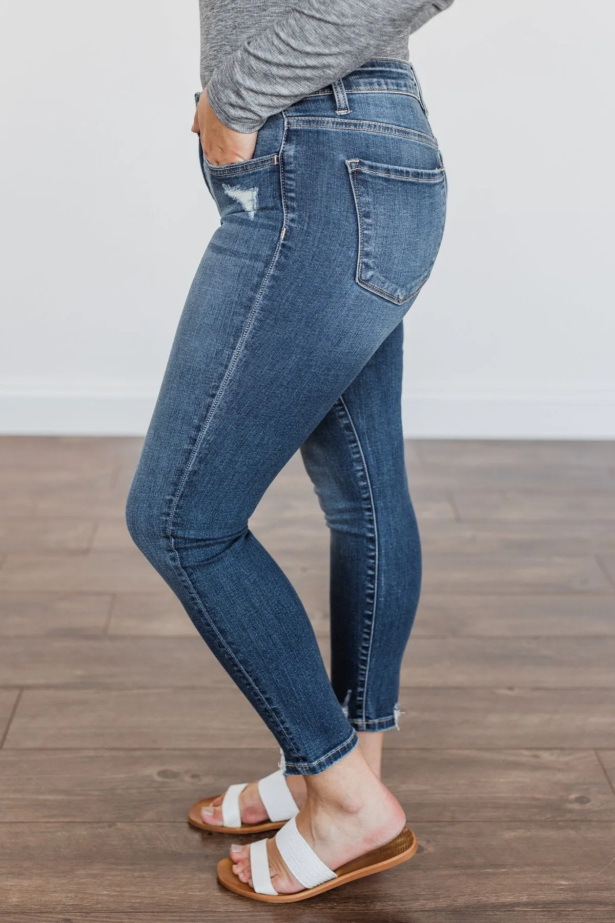 Vervet Mid-Rise Skinny Jeans- Blaire Wash