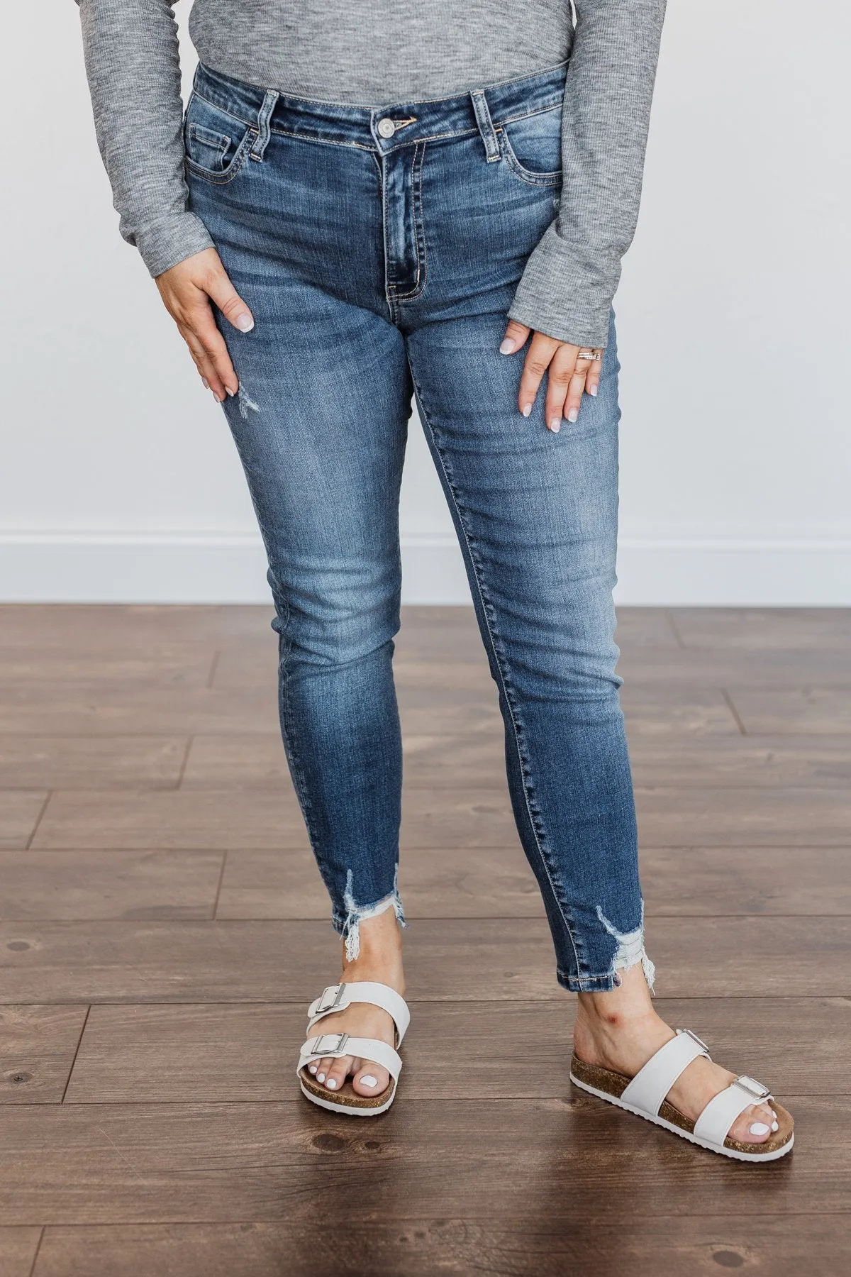 Vervet Mid-Rise Skinny Jeans- Blaire Wash