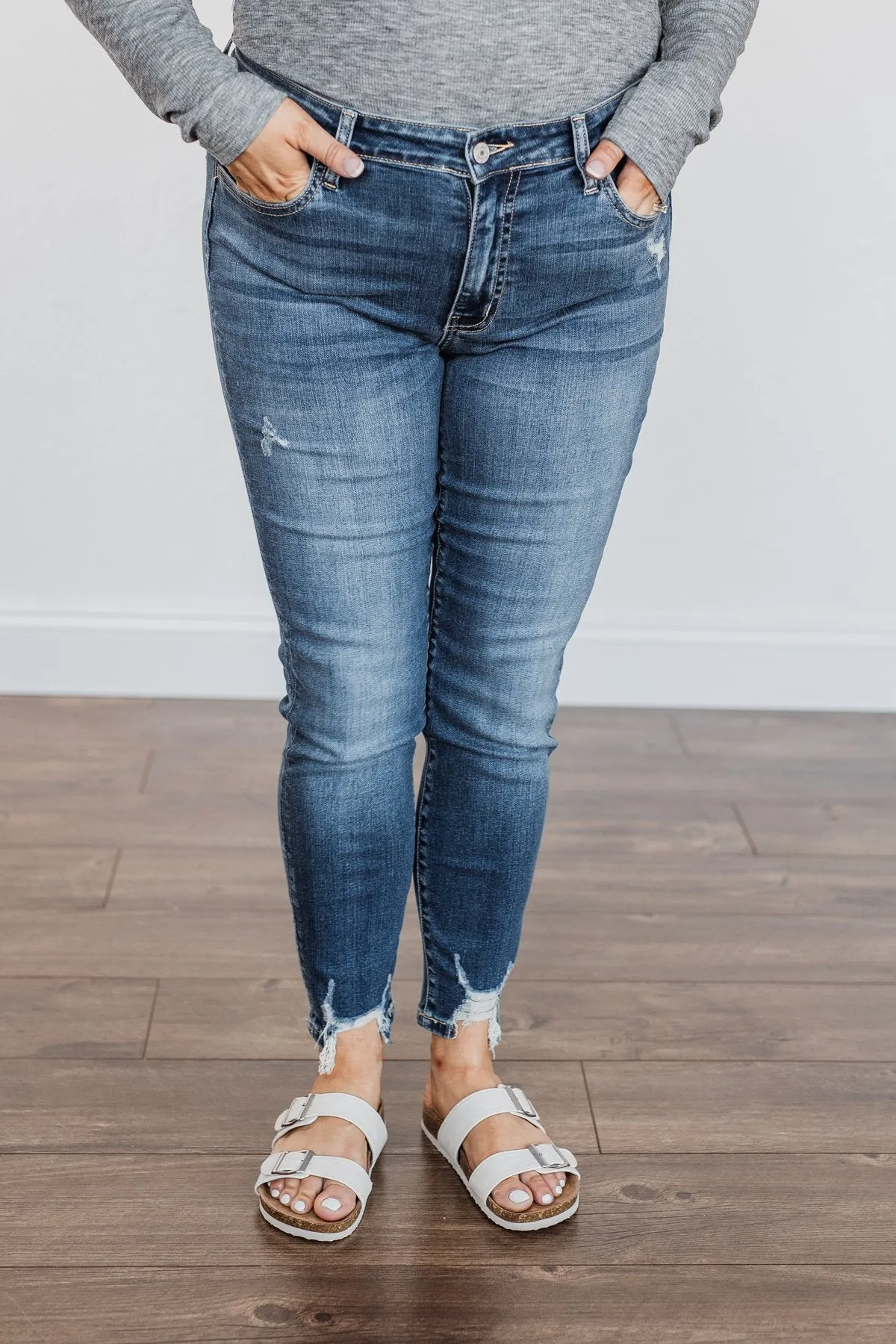 Vervet Mid-Rise Skinny Jeans- Blaire Wash