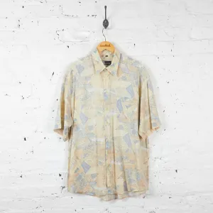 Vintage Abstract Party Shirt - Cream - XL