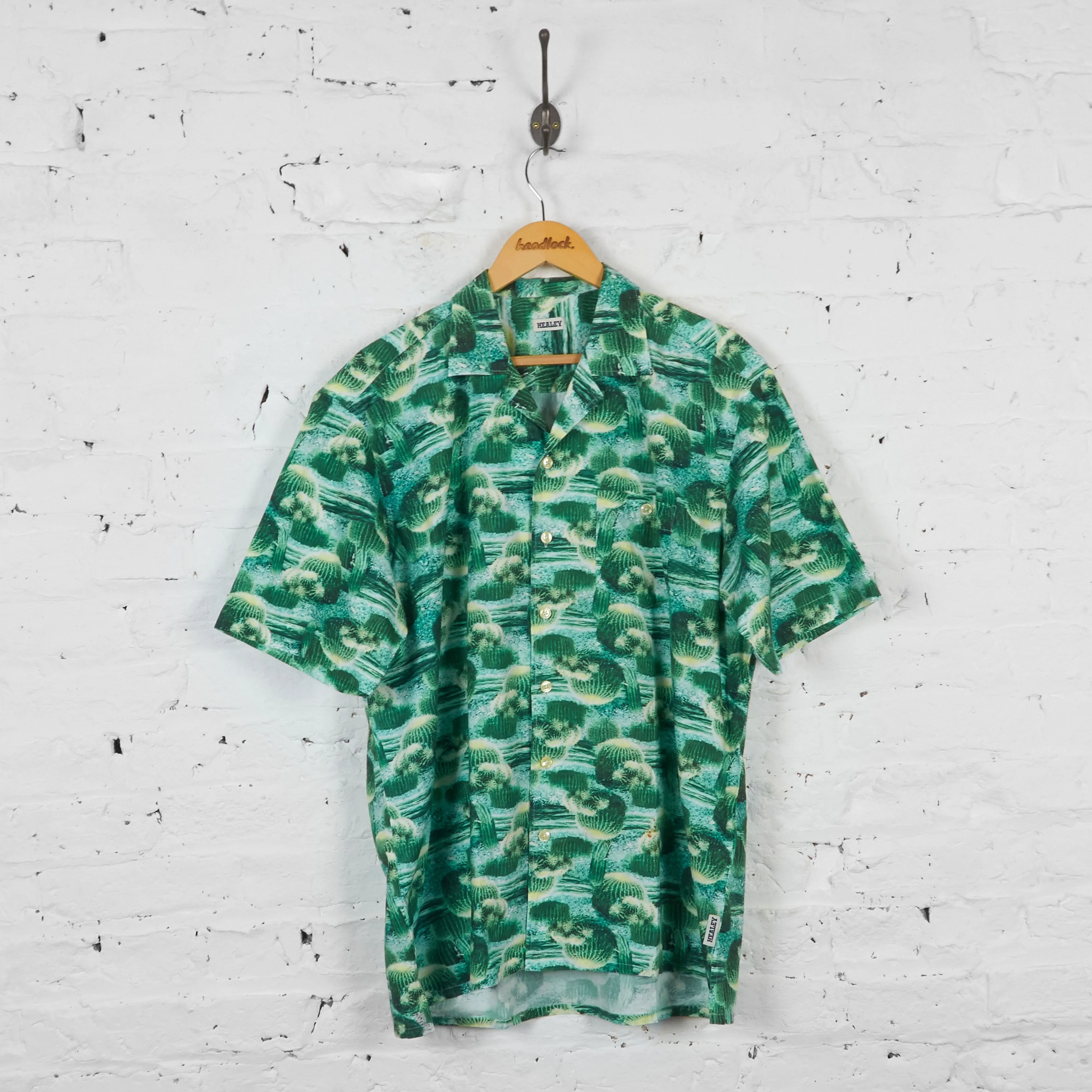 Vintage Cactus Party Shirt - Green - L