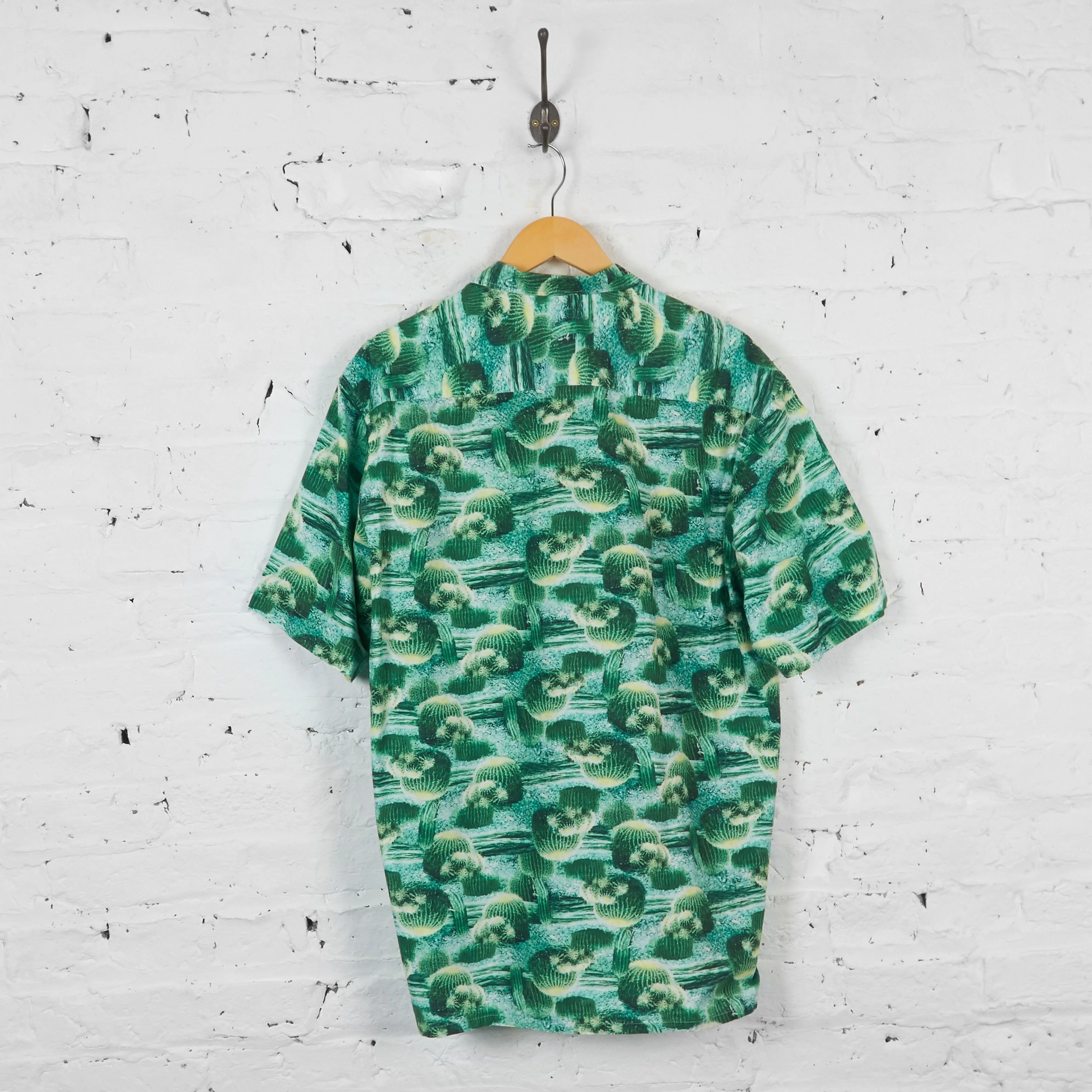 Vintage Cactus Party Shirt - Green - L
