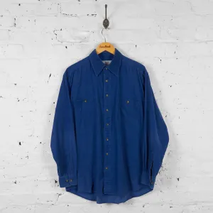 Vintage Corduroy Shirt - Blue - L