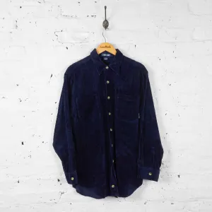 Vintage Corduroy Shirt - Blue - M