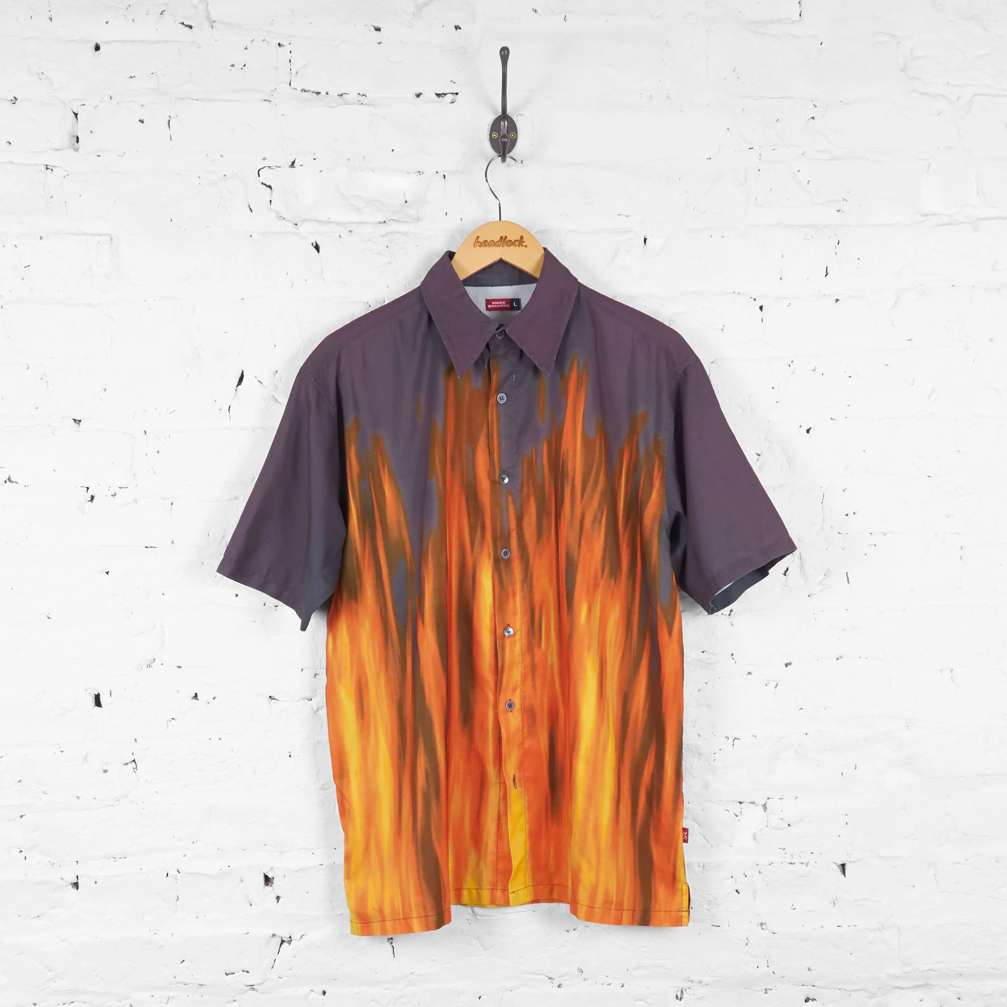 Vintage Flames Shirt - Orange - L