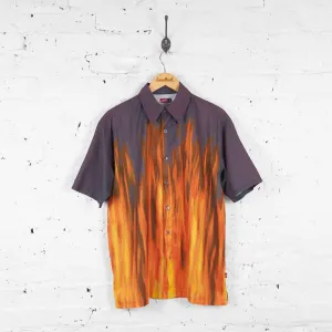 Vintage Flames Shirt - Orange - L