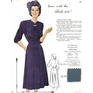 Vintage Maisonette Fabric Swatch 1940s 8x11 840