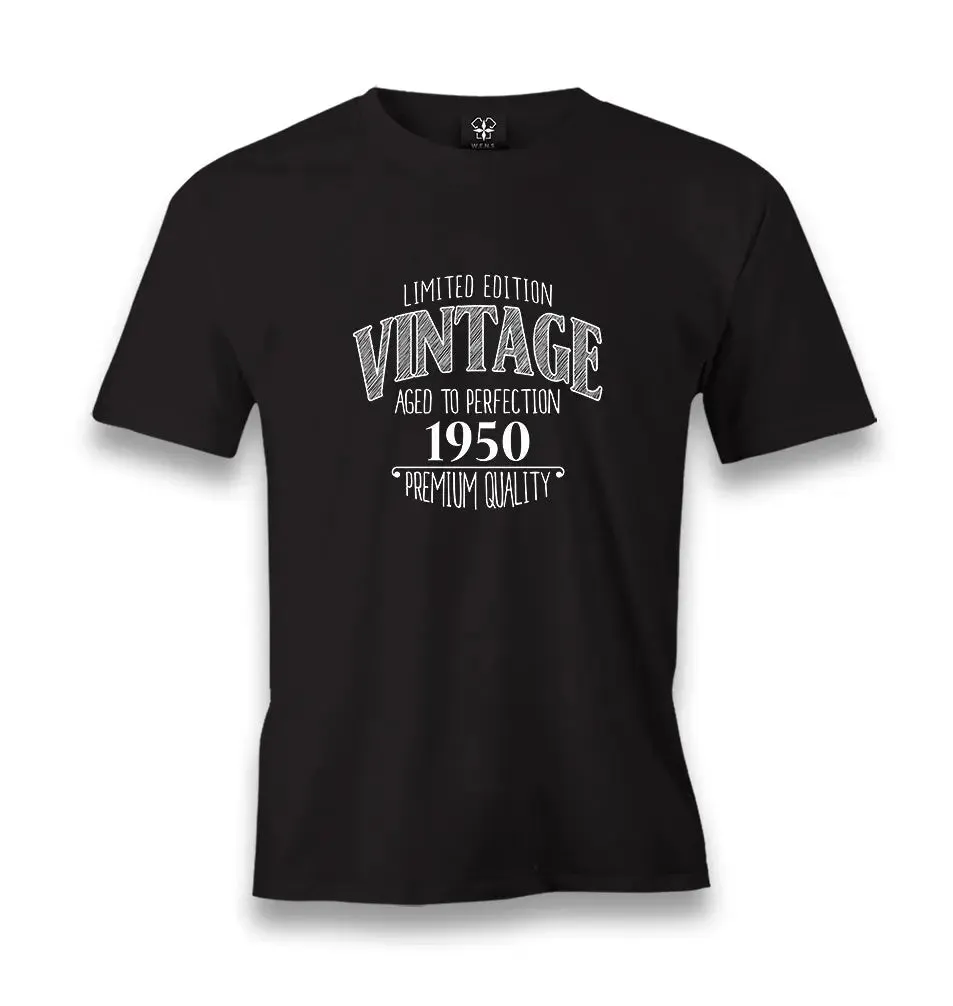 Vintage Premium 1950 Men's Black Tshirt