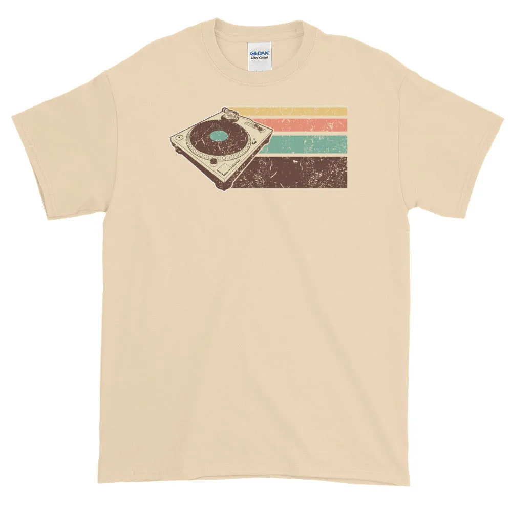 Vintage Retro DJ Turntable Hip Hop EDM Short-Sleeve T-Shirt