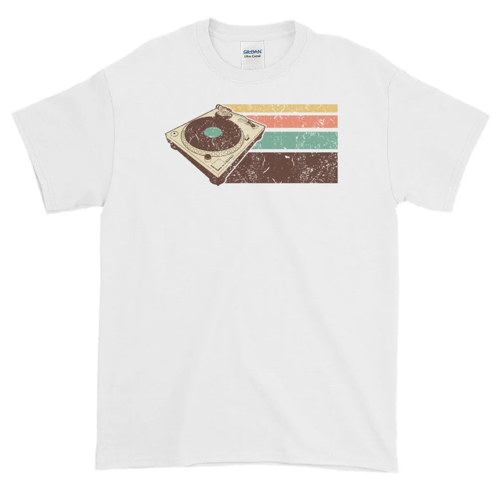 Vintage Retro DJ Turntable Hip Hop EDM Short-Sleeve T-Shirt