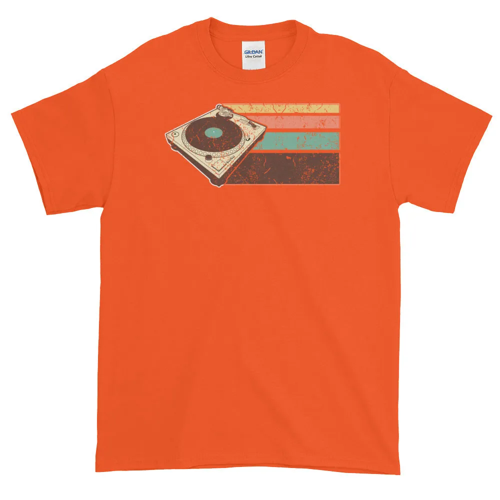 Vintage Retro DJ Turntable Hip Hop EDM Short-Sleeve T-Shirt